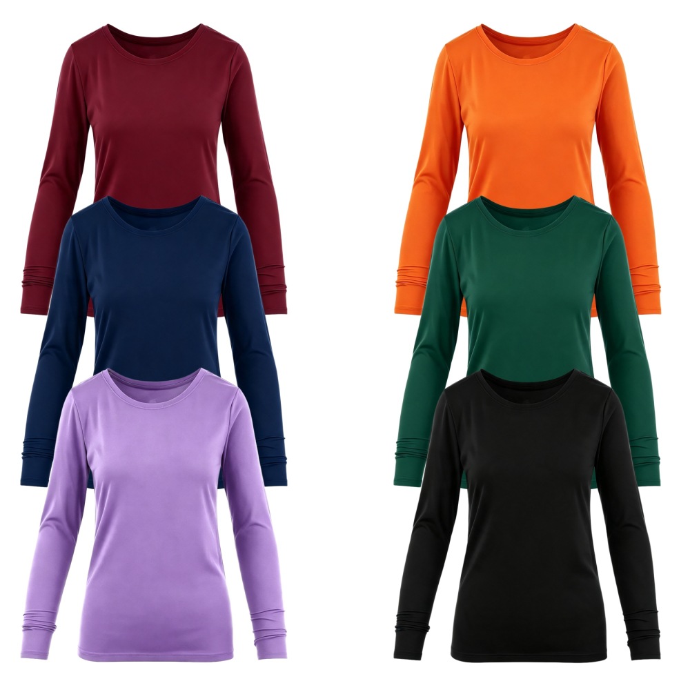 Crew Neck Long Sleeve Scrub Un - огляд і ціна Undershirt Crew Neck